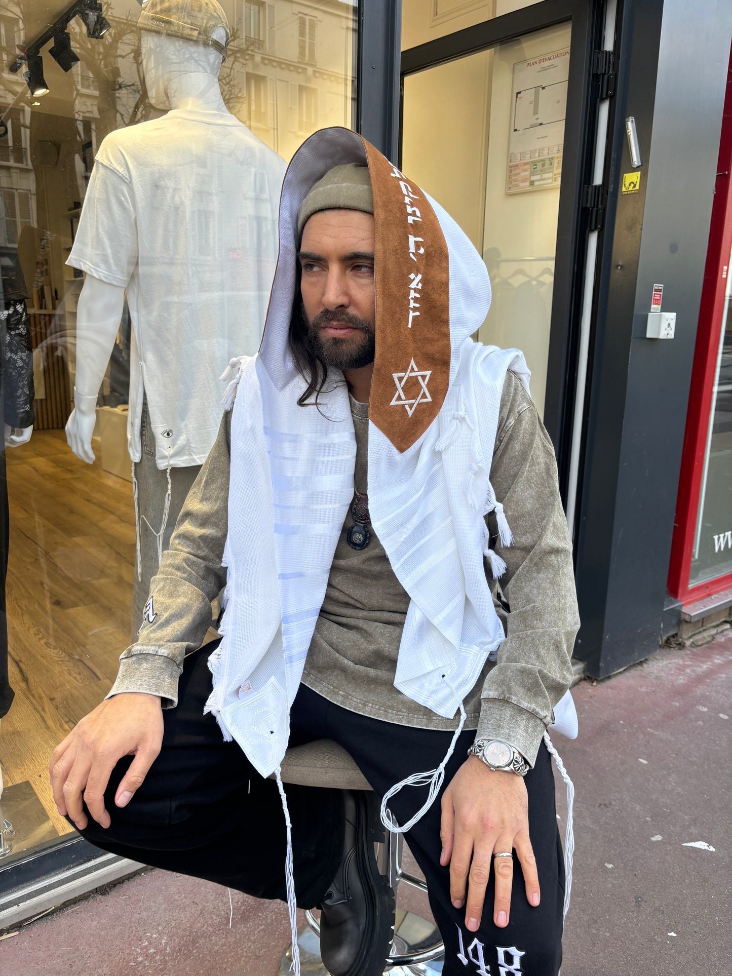 Tallit Camel Star of David