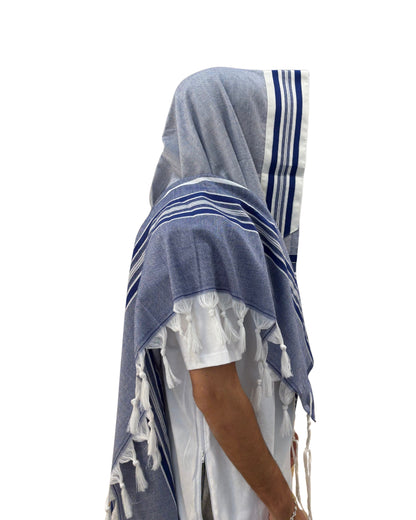 Bohemian Tallit Bleu - Magen