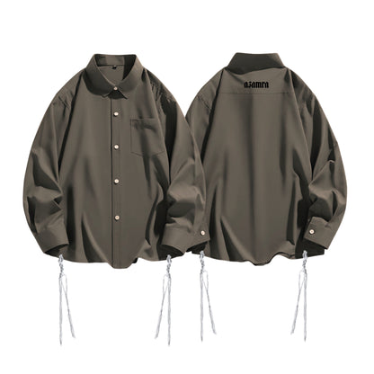 Brown Tsitsit Shirt