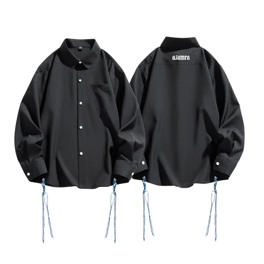 Chemise Tsitsit Noire