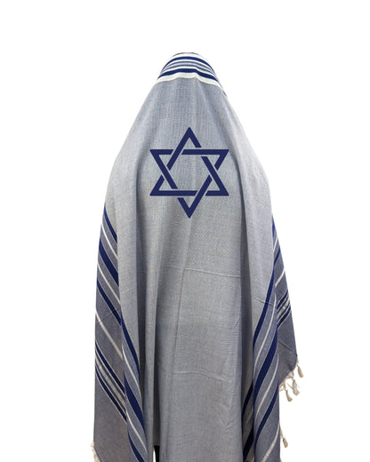 Bohemian Tallit Bleu - Magen