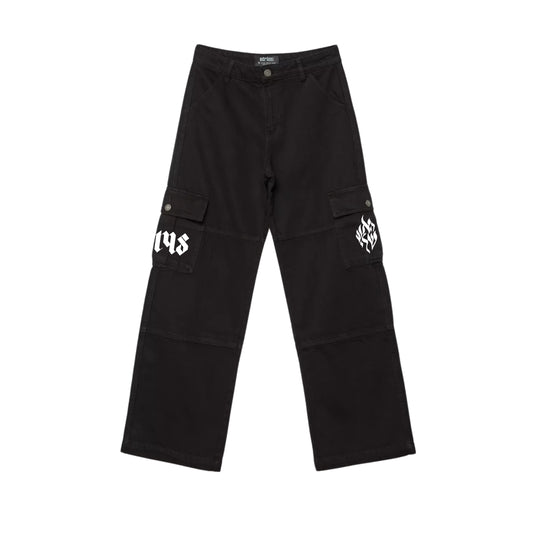 Pantalon cargo noir KIDS