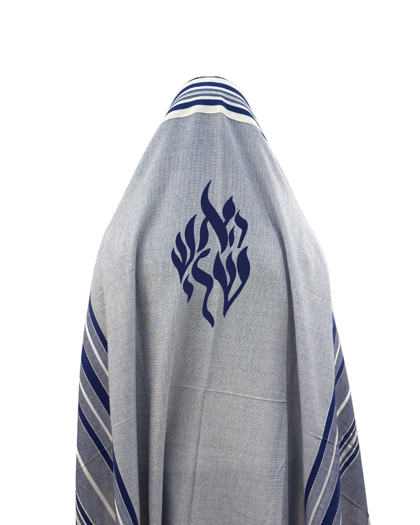 Bohemian Tallit Bleu - Flamme