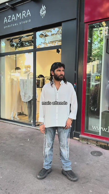 Chemise Tsitsit Blanche