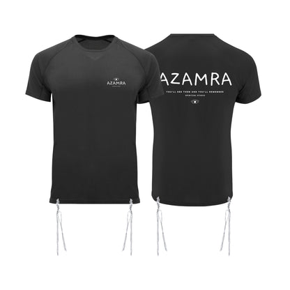 T-shirt Tsitsit respirant Azamra avec logo Azamra au dos pour le sport