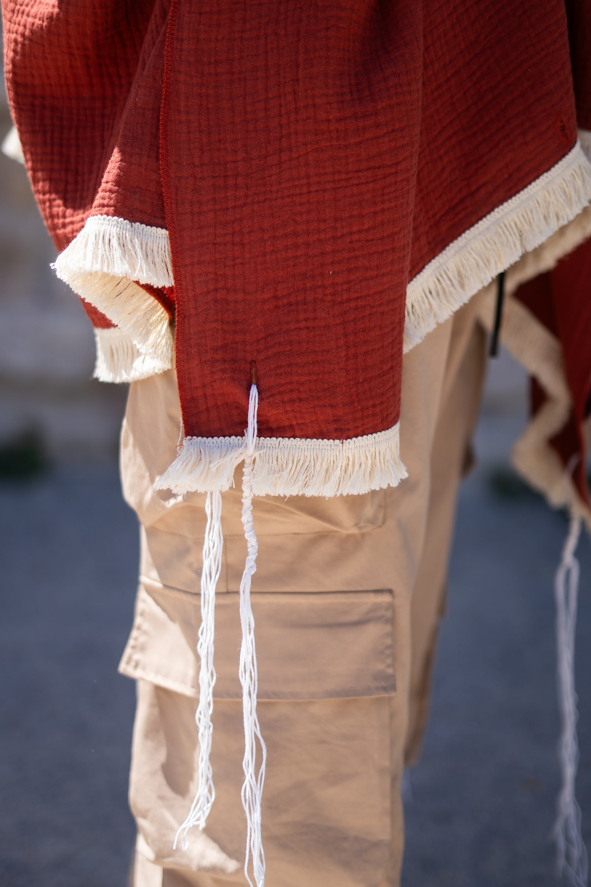 tsitsit rouge naturel 